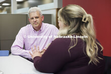 Associate Professor Brett Stohs, left, leads the Entrepreneurship Clinic. College of Law Clinics. Se