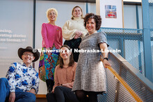 Nebraska’s (from left) Guy Trainin, Megan Elliott, Sam Bendix, Lindsey Clausen and Kristen Friesen