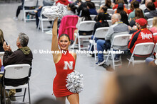 The Husker Scarlets perform as part of the welcome at the Coliseum for Admitted Students Day. Admitt