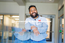 Ashley Wallace, Global Experience Coordinator / Global Experiences Office. Wallace smiles for a phot