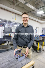 Riley Reynolds, a UNL alumnus and surgical robotics engineer, was one of four selected into the inau