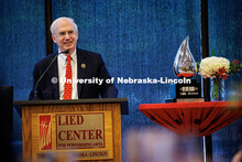President Gold makes remarks at the We Give Blood Celebration Luncheon. April 17, 2025. 