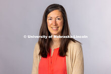 Studio portrait of Ashley Light, Assistant Director for the Explore Center. May 1, 2025. 