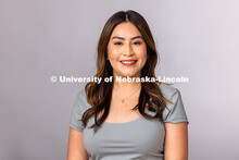 Studio portrait of Daniela Martinez, Assistant Director for the Explore Center. May 1, 2025. 