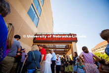 The marquee outside of the Lied Center congratulates the 2025 law graduates. 2025 College of Law com