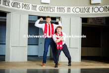 (Left) Brady Moylan, a Management major, and Ben Hastreiter, a Marketing major, pose for a photo in 