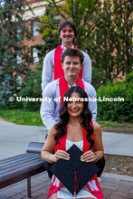 Josh Ferguson, a finance major; Paige Ferguson, a nutrition, exercise and health science major; and 