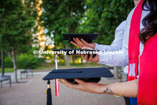 Josh Ferguson, a finance major; Paige Ferguson, a nutrition, exercise and health science major; and 