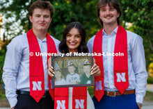 Josh Ferguson, a finance major; Paige Ferguson, a nutrition, exercise and health science major; and 