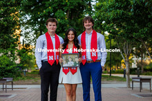 Josh Ferguson, a finance major; Paige Ferguson, a nutrition, exercise and health science major; and 