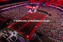 Dr. Jeffrey Gold, President of the University of Nebraska System, addresses the UNL class of 2025 du