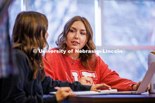 Sisters, Lauren Haring (left), a junior Management major, and Madison Haring, a freshman Businesses 