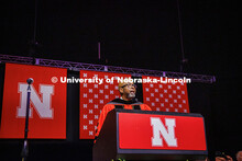 Chancellor Rodney D. Bennett addresses the graduating students. May 2025 Commencement Undergraduate 
