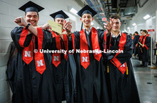 Tyler Downey (Left), Jack Sotak, Beau Simone and Rian Stults pose together while waiting to start Co