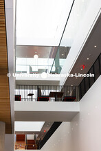 View of collaborative spaces on the second and third floors of the new Hixson-Lied College of Fine a