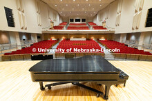 The newly renovated recital hall in Kimball has been fully modernized with updated flooring, seating