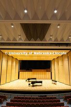 The newly renovated recital hall in Kimball has been fully modernized with updated flooring, seating