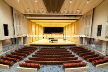 The newly renovated recital hall in Kimball has been fully modernized with updated flooring, seating