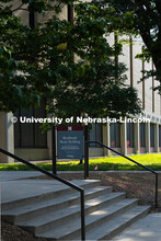 Exterior view of the Westbrook Music Building. June 12, 2025. 