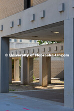 Exterior view of the Westbrook Music Building. June 12, 2025. 