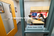 Josselyn Vazquez-Catalan, Academic Navigator for the College of Education and Human Science, speaks 