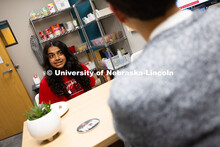Sara Troupe speaks with Nyssa Fernandez, a sophomore studying Film, Emerging Media Arts and Entrepre