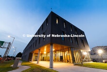 Exterior view of the newly constructed Fine and Performing Arts building, new home of the Glenn Korf