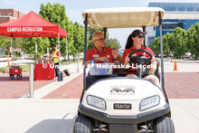 T.J. McDowell (Left), Assistant Vice Chancellor/Dean of Students, and Amanda Cleary, Project Manager