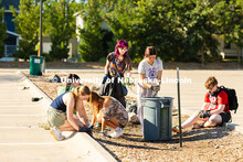 Dakota Sage, a first-year student from Central City studying veterinary science, and Caroly Gomez, a