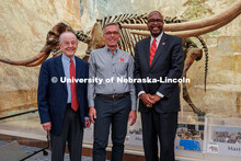 Former chancellors (left to right) Harvey Perlman and Ronnie D. Green and current chancellor Rodney 