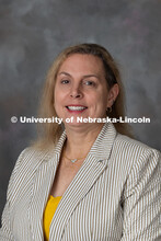 Studio portrait of Lisa Kort-Butler, Professor of Sociology. August 26, 2025. 
