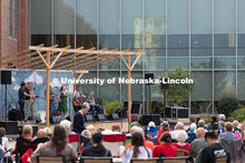 The Bottle Tops perform live music at the Nebraska Bluegrass Concert Series in the plaza at Nebraska