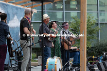 The Bottle Tops perform live music at the Nebraska Bluegrass Concert Series in the plaza at Nebraska