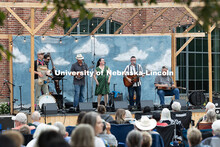 The Bottle Tops perform live music at the Nebraska Bluegrass Concert Series in the plaza at Nebraska