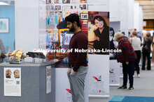 M.A.U. Shariff, a computer science doctoral student, takes a break from studying in Love Library to 