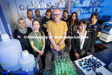 Janos Zempleni in his Leverton Hall lab. USDA funding supports Zempleni research on breastmilk consu