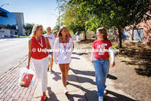Sydney Schmitz (right) a junior Advertising and Public Relations, Sports Media and Communication maj