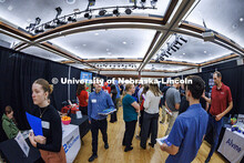 A wide shot of the City Campus Career Fair in the Nebraska Union. September 23, 2025. 