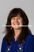 Studio portrait of Kristen Graves, Assistant Professor of Ethnomusicology. Glenn Korff School of Mus