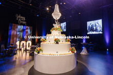 Decorations inside the Carson Theatre in the Lied Center. Johnny Carson’s 100th Birthday Celebrati