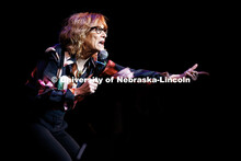 Comedian Carol Leifer performs inside the Lied Center. Johnny Carson’s 100th Birthday Celebration.