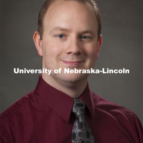 Pictured; Eric Dodds, Assistant Professor, Chemistry. Academic Affairs, New Faculty Orientation, Studio Portrait. 100818, Photo by Greg Nathan, University Communications Photographer.