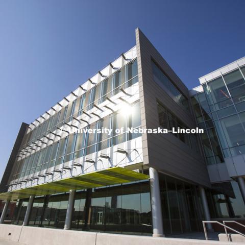 Nebraska Innovation Campus. Innovation Commons Building.  July 31, 2014. Photo by Craig Chandler / University Communications