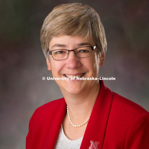 Studio portrait of Susan J. Weller, director of the University of Nebraska State Museum of Natural History, August 24, 2015. Photo by Greg Nathan, University Communications Photographer.