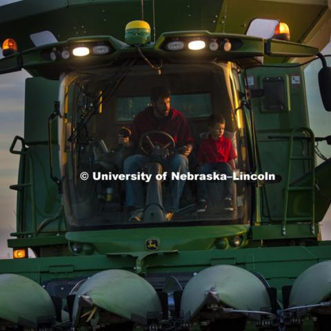 Spohn Farms, Friend, NE. Corn Harvest. South-central Nebraska.  October 15, 2015. Photo by Craig Chandler / University Communications