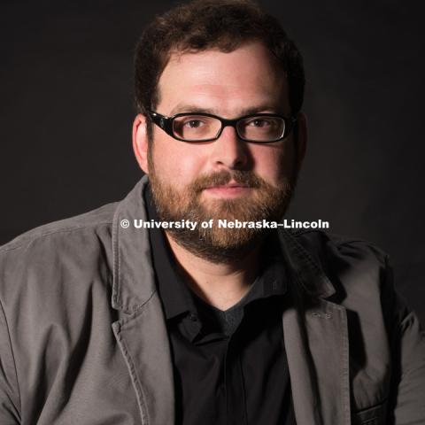 Studio portrait of Nathan Bicak, Professor, College of Architecture. July 7, 2016. Photo by Greg Nathan, University Communications Photographer.