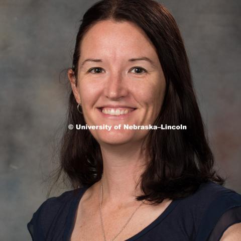 Studio portrait of Caron Clark, Assistant Professor, Ed Psych. New Faculty Orientation. August 29, 2016. Photo by Greg Nathan, University Communication Photography.