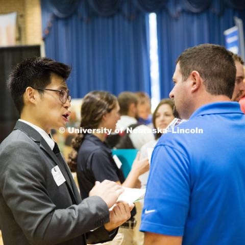 Agricultural Sciences and Natural Resources Career Fair in the East Campus Union. September 27, 2016. Photo by Craig Chandler / University Communication Photography.