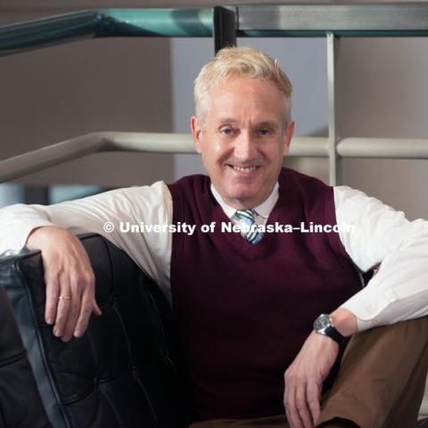 Mark Hinchman, Professor
of Interior Design. College of Architecture. Faculty / Staff photo shoot. October 27, 2016. Photo by Greg Nathan, University Communication Photography.