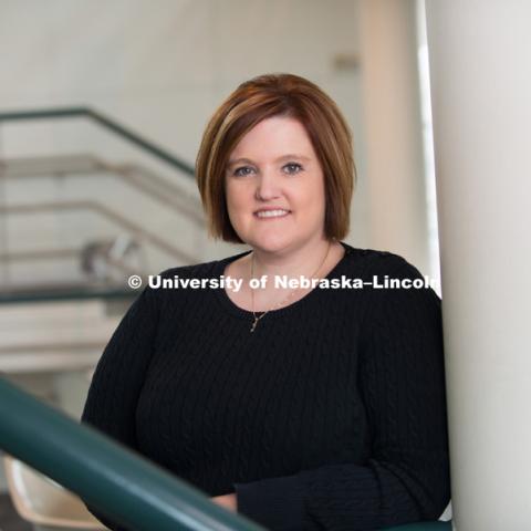 Amanda Metcalf, Assistant to the Dean of the College of Architecture. Faculty / Staff photo shoot. October 27, 2016. Photo by Greg Nathan, University Communication Photography.